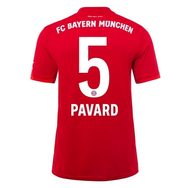 Camiseta Bayern Munich NO.5 Pavard 1ª 2019-2020 Rojo